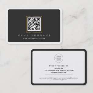 Carte De Visite Code QR numérisé professionnel ou professionnel