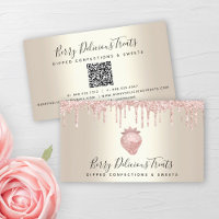 Code QR Parties scintillant rose fraise Confection