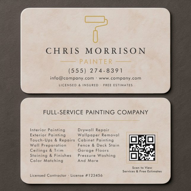 Carte De Visite Code QR Peintre (Créateur téléchargé)