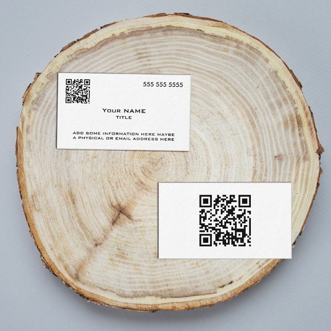 Carte De Visite Code QR personnalisé moderne (Créateur téléchargé)