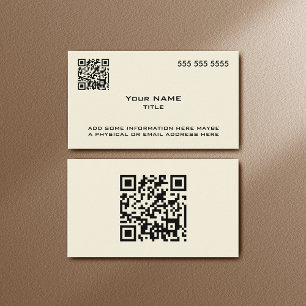 Carte De Visite Code QR personnalisé Objet moderne