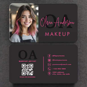 Carte De Visite Code QR photo de maquilleuse