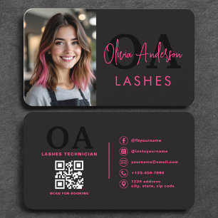 Carte De Visite Code QR Photo Tech Cils Moderne