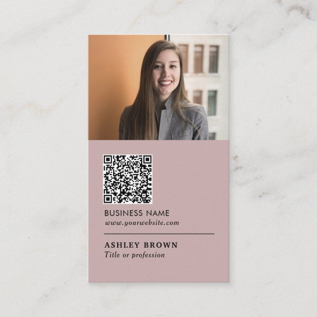 Carte De Visite Code QR Photographie immobilière professionnelle m (Devant)