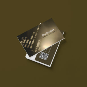 Carte De Visite Code QR professionnel de la technologie logicielle