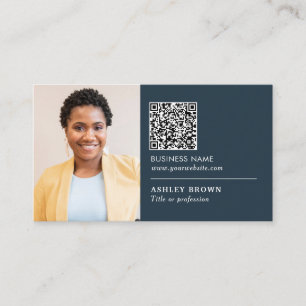 Carte De Visite Code QR professionnel réseau agent immobilier 