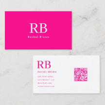 Code QR rose chaud simple