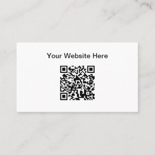 Carte De Visite Code QR simple de site Web promotionnel
