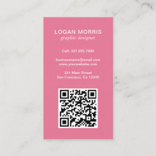 Carte De Visite Code QR simple moderne