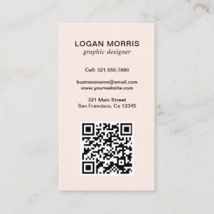 Carte De Visite Code QR simple moderne