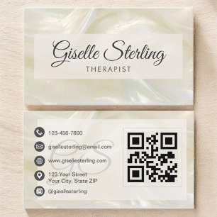 Carte De Visite Code QR Thérapeute