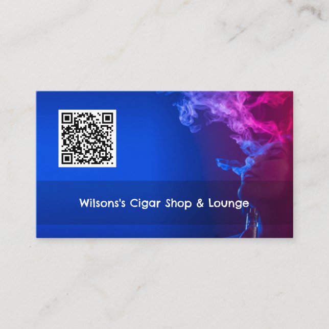 Carte De Visite Code QR Vape magasin de fumée (Devant)