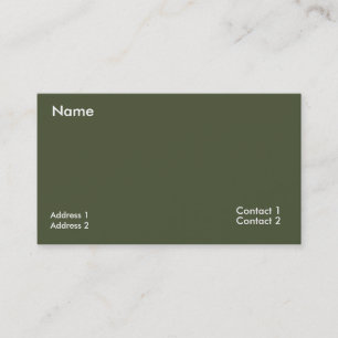 Carte De Visite code QR vert foncé riche