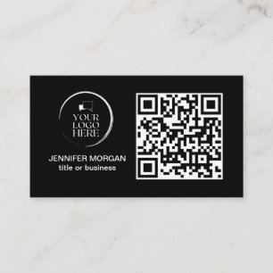 Carte De Visite CODE QR votre logo personnalisé professionnel mode