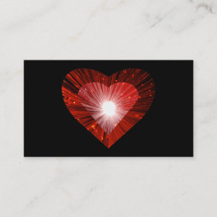 Carte de visite "coeur" de Red Heart noir