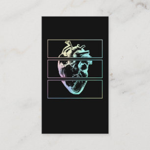 Carte De Visite Coeur déplaisant Anatomie humaine Witchy Emo Past