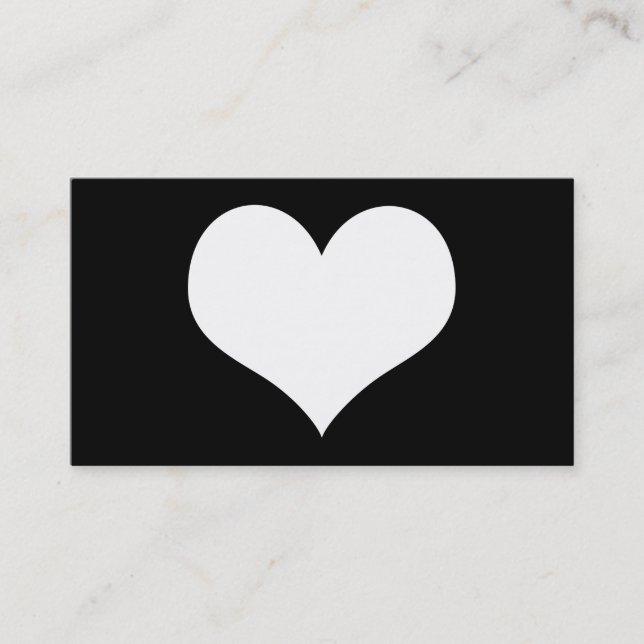 Carte De Visite coeur simple (Devant)