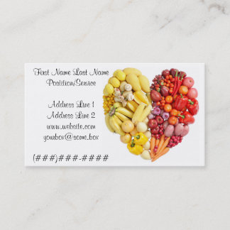 Carte De Visite Coeur végétarien