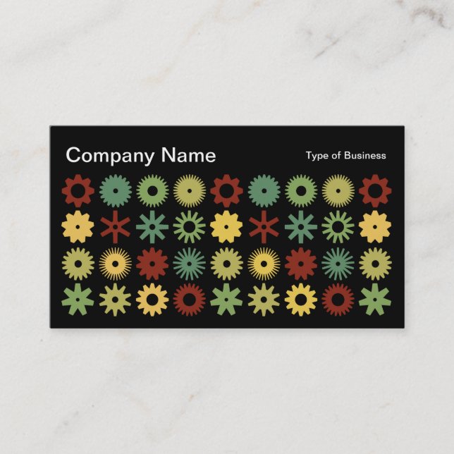 Carte De Visite Cogs - Couleurs 03 (Devant)