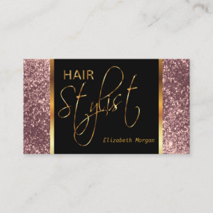 Carte De Visite Coiffeur dans des parties scintillantes