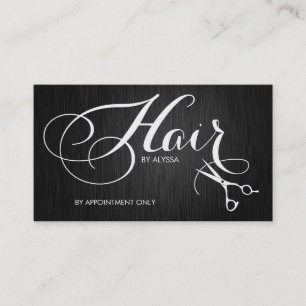 Carte De Visite Coiffeur de fantaisie élégant de manuscrit sur l