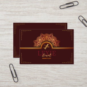 Carte De Visite Coiffeur de Référence Élégant et Raffiné