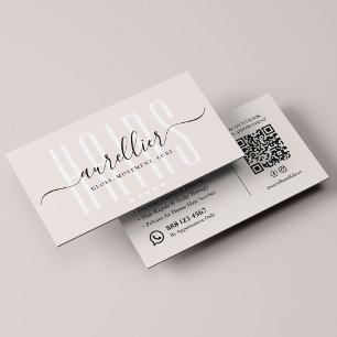 Carte De Visite Coiffeur Élégant Spécialiste Balayage Sable