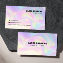 Coiffeur Holographique Pastel Propre