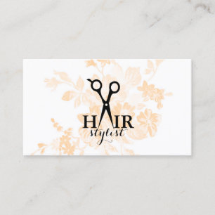 Carte De Visite coiffeur moderne chic de styliste en coiffure