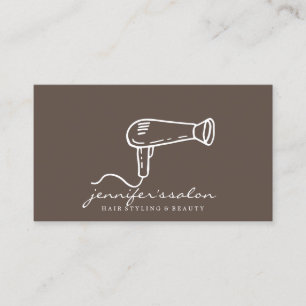 Carte De Visite Coiffeur Salon de Coiffure Styliste