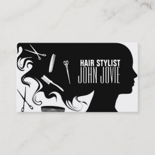 Carte De Visite Coiffeur Styliste Beauté Salon Barber Shop