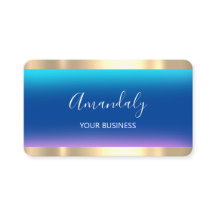 Coiffeur Styliste Coiffeur Ciseaux Gold Blue