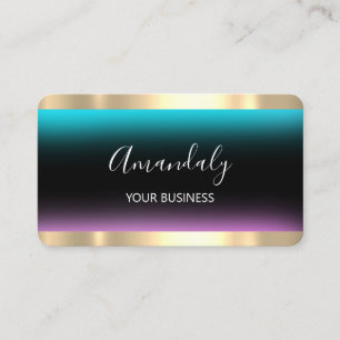 Carte De Visite Coiffeur Styliste Coiffeur Ciseaux Or Noir