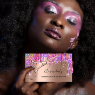 Carte De Visite Coiffeur Styliste Coiffeur Rose Gold Ciseaux Drift