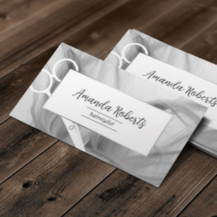 Carte De Visite Coiffeur Styliste Salon de coiffure Élégant