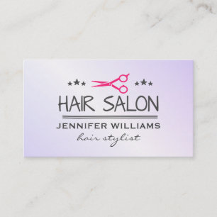 Carte De Visite Coiffeur Styliste Salon Shears