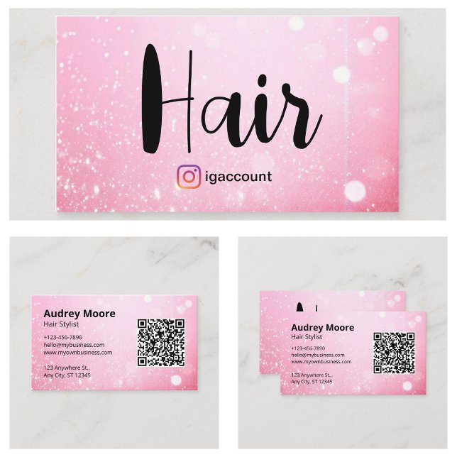 Carte De Visite Coiffeuse (Hairdressers Business Card
)