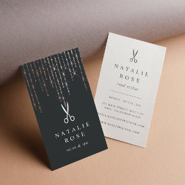 Carte De Visite Coiffeuse rose Gold Marquee