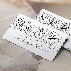 Carte De Visite Coiffeuse Styliste Flowers ciseaux Beauté Salon