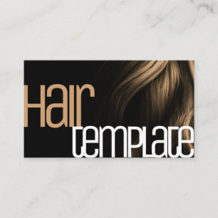 Carte De Visite Coiffure Blonde Style Moderne Coiffeur Cool élégan