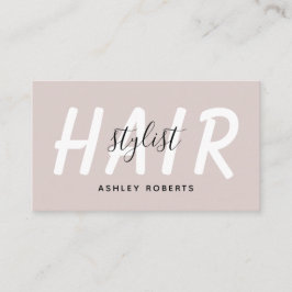 Carte De Visite Coiffure moderne styliste tan