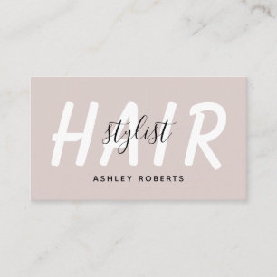 Carte De Visite Coiffure moderne styliste tan