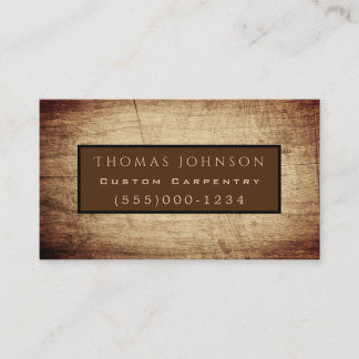Carte De Visite Coiffure professionnelle rustique