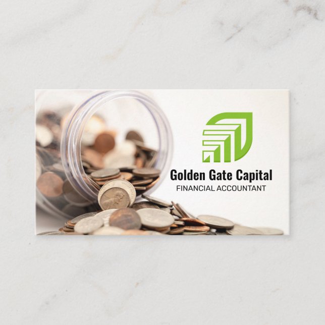 Carte De Visite Coins | Financial Professional (Devant)