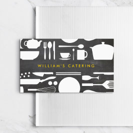 Carte De Visite Collage de cuisine Groupon sur l'Arrière - plan de