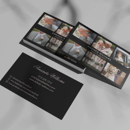 Carte De Visite Collage de photos Blush Photographe/photographe