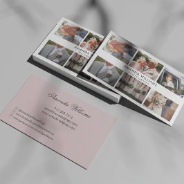 Carte De Visite Collage de photos Blush Photographe/photographe
