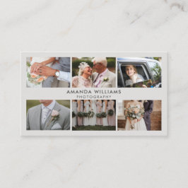 Carte De Visite Collage de photos Blush Photographe/photographe
