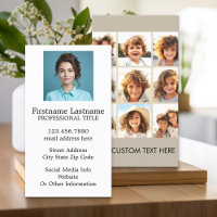 Collage photo avec 9 photos carrés - Taupe