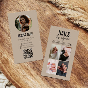 Carte De Visite Collage photo minimaliste moderne Instagram IG